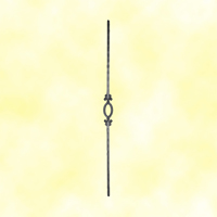 Balustre martel H950mm 14x14mm