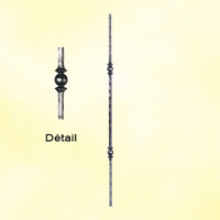 Balustre forg H950mm 14x14mm