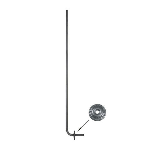Balustre coud H1200mm 16mm FG2587 Balustre Acier coud FG2587