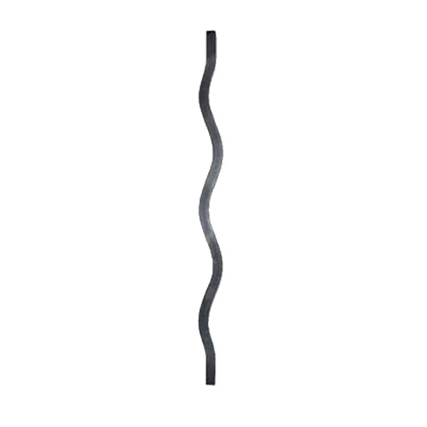 Balustre ondul H850mm 14x14mm FG2639 Balustre Acier ondul FG2639