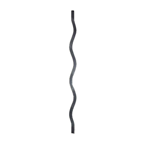 Balustre ondul H950mm 14x14mm FG2640 Balustre Acier ondul FG2640
