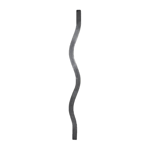 Balustre ondul H550mm 12x12mm FG26422 Balustre Acier ondul FG26422