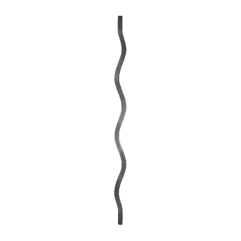 Balustre ondul H950mm 12x12mm FG26425 Balustre Acier ondul FG26425