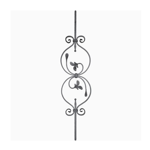 Balustre  motif H950mm 12x12mm FG2651 Balustre Acier assembl FG2651