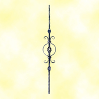 Balustre  motifs H950mm 12x12mm
