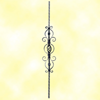 Balustre  motifs H950mm 12x12mm