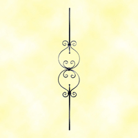 Balustre  motifs H900mm 12x12mm