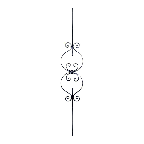 Balustre  motifs H900mm 12x12mm FG2657 Balustre Acier assembl FG2657