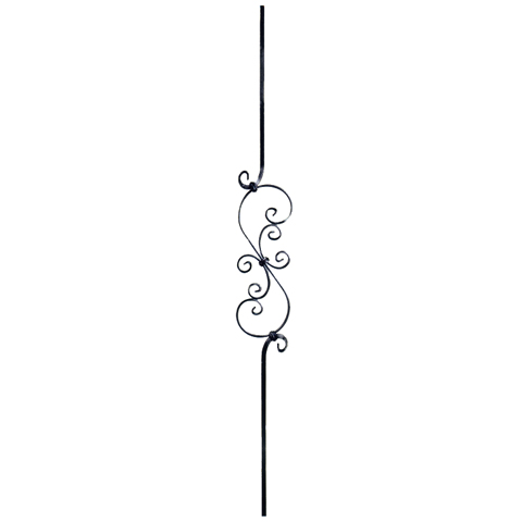 Balustre  motifs H900mm 12x12mm FG2658 Balustre Acier assembl FG2658