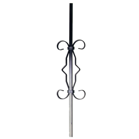 Balustre  motifs H900mm 12x12mm FG2660 Balustre Acier assembl FG2660
