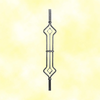 Balustre art dco H950mm 2x10mm