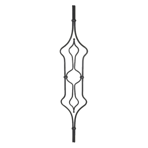 Balustre artdco H1000mm 2x10mm FG2664 Balustre Acier artdco FG2664