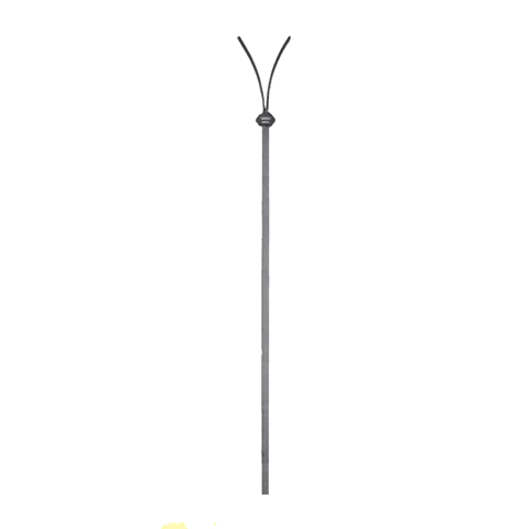 Balustre gothique H1200mm 14x14mm FG26694 Balustre Acier gothique FG26694