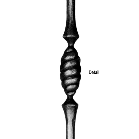 Balustre bross H1000mm 14mm FG2685 Balustre Acier forg bross FG2685