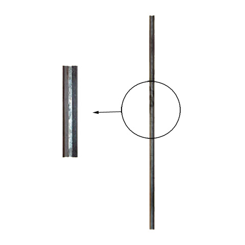 Balustre martel H1000mm  12mm FG2697 Balustre Acier droit FG2697