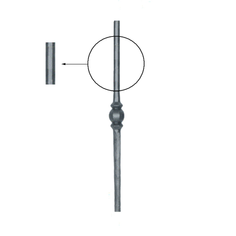 Balustre forg H500mm 14mm FG2704 Balustre Acier forg FG2704