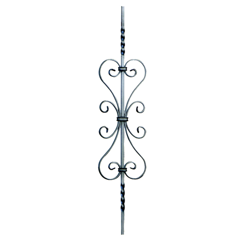 Balustre assembl H1000mm 14x14mm FG2783 Balustre ALU assembl FG2783
