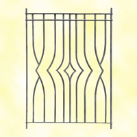 Panneau art dco H1000x760 12x12mm