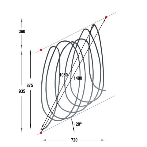 Panneau dco H935x720mm 12x12mm FG2851 Panneau dcoratif Panneau  enroulement FG2851