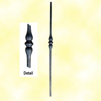 Poteau forg 30mm hauteur 1200mm