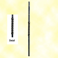 Poteau torsad 25x25 hauteur 1000mm