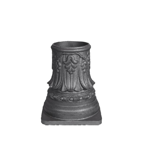 Embase en fonte pour tube acier  160mm extrieur FH2932 Poteau colonne Poteau fonte H2,5m  3m FH2932