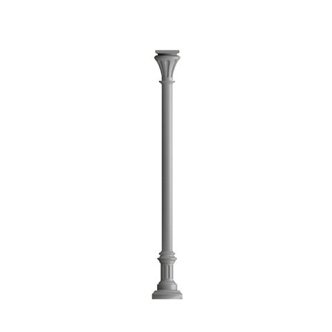 Poteau colonne 80mm lisse H3235mm FH3102 Poteau colonne Poteau lisse fonte d'alu FH3102