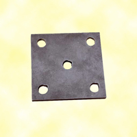 Plaque fixation 100x100mm trou 12mm