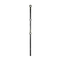 Poteau  trous renfls 30mm