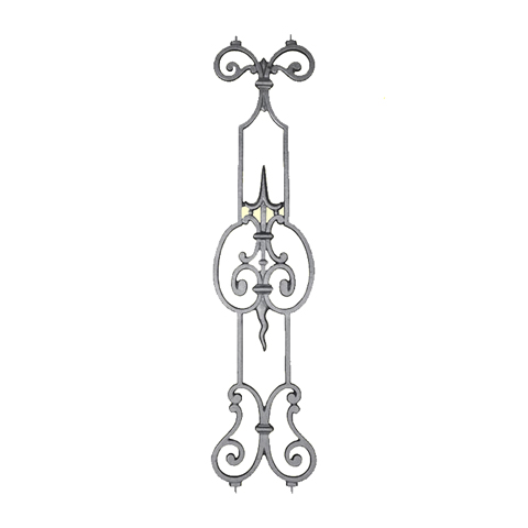 Dcoration fonte H890mmx200mm FL33501 Dcor Balustre fonte FL33501