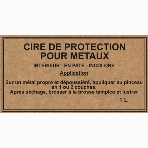 Cire incolore pour mtaux 1L FL3367 Traitement mtaux Cire pour mtaux FL3367