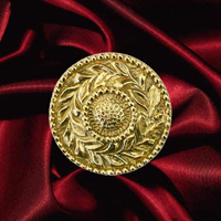 Rosace laiton polie 62mm