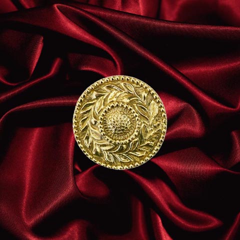 Rosace laiton polie 62mm FL3370 Palmette et rosace Rosace laiton FL3370