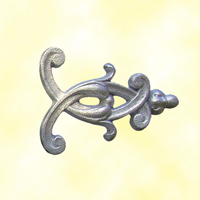 Dcor fonte zingue H140mmx180mm pour bas de portails