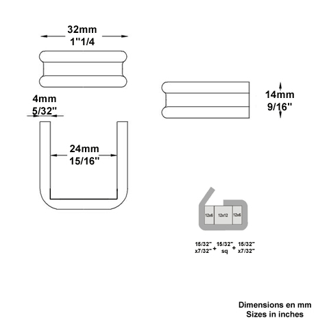 Collier  balustre 14mm x 4mm FM3452 Colliers Colliers FM3452