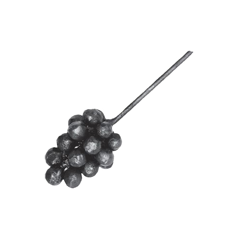 Grappe de raisin massive 76x55mm en acier pour la dcoration