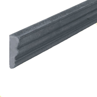 Profil moulur 35x12mm en fonte pour habillage des soubassements de portails