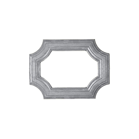 Cadre moul 300x218mm en profil de 45x10mm pour soubassement de portillon
