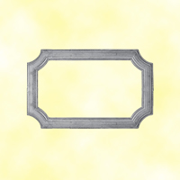 Cadre moul 485x295mm en profil de 45x10mm pour soubassement de portillon