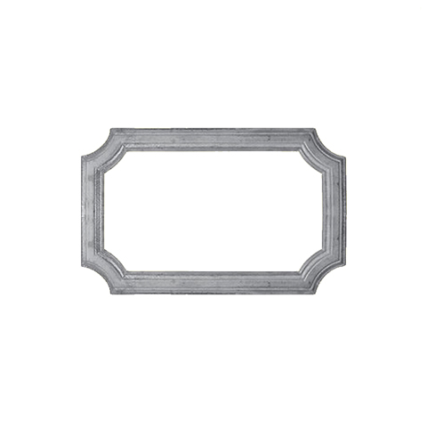 Cadre moul 485x295mm en profil de 45x10mm pour soubassement de portillon