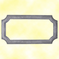 Cadre moul 570x295mm en profil de 45x10mm pour soubassement de portail