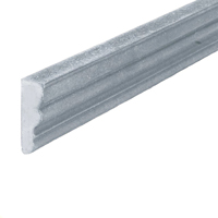 Profil moulur 35x12mm en aluminium pour habillage des soubassements de portails