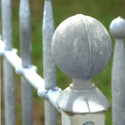 Boule de poteau en acier forge  souder