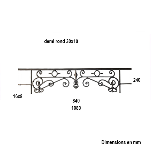 Appui de fentre longueur 1080mm x 240mm FL34492 Appuis de fentres Appuis de fentres EN STOCK FL34492