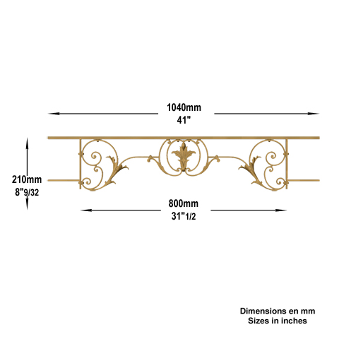 Appui de fentre CHAMBORD longueur 1040mm FL3450 Appuis de fentres Appuis de fentres CHAMBORD FL3450