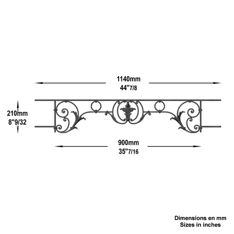 Appui de fentre CHAMBORD longueur 1140mm FL3451 Appuis de fentres Appuis de fentres CHAMBORD FL3451