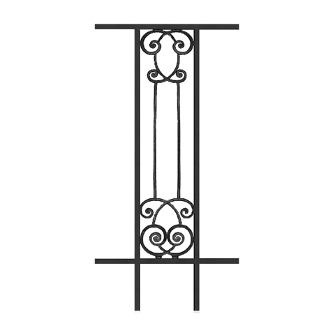 Garde-corps Amboise longueur 540mm hauteur 1100mm FL3474 Balustrade en fonte Balustrade AMBOISE FL3474