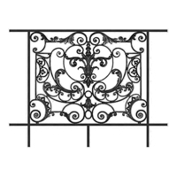 Garde-corps Amboise longueur 1440mm hauteur 1100mm