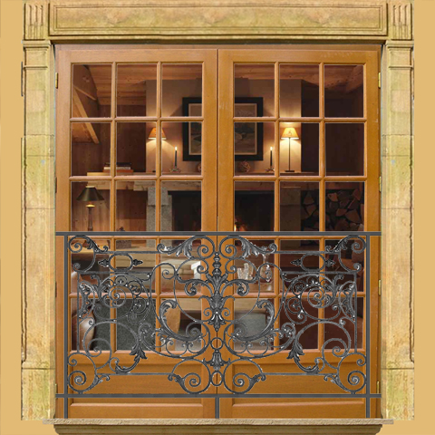 Garde-corps Amboise longueur 1950mm hauteur 1100mm FL3480 Balustrade en fonte Balustrade AMBOISE FL3480