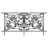 Garde-corps Amboise longueur 2200mm hauteur 1100mm